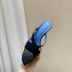 fashion cross leather heeled sandals NSHU54472