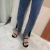 summer plain color slingback heeled sandals NSHU54475