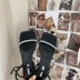 rhinestone decor square toe ankle strap heeled sandals NSHU54486