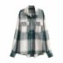 spring plaid loose blouse NSAM47585