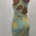 new fashion printing hollow knit skirt NSLQ47620