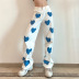 new printing contrast color casual trousers NSLQ47619