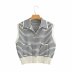 Fashion striped knitted vest NSAM47663