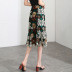 summer new style retro floral mid-length skirt  NSYZ47851