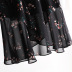 Retro floral chiffon mid-length skirt NSYZ47861