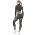 Solid Wide Waistband Sports Leggings NSOUX47907