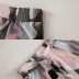 Flower Print Chiffon Skirt NSJR47965