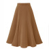 High Waist Pure Color Skirt NSJR47966