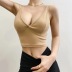 stitching tight-fitting fashion solid color short NSHS47973