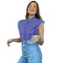 Contrast Color Plaid Lapel Sleeveless Shirt  NSYSB48181