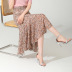 Printed high-waisted chiffon skirt  NSYZ48183