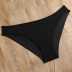 Conjunto de bikini de tanga y top con falda fruncida NSHL48213