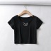 sexy chain decor short-sleeved T-shirt NSHS48235