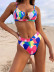 Summer printed cut out bikini swimsuit set NSDA48473