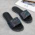 Fashion bling decor slide sandals NSPE48475