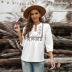 summer new embroidery deep v-neck shirt NSSI48503