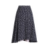 elastic waist split casual floral mid-length skirt  NSYZ48529