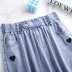 high waist simple heart embroidery jeans   NSYZ48533