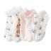 summer white jacquard lace socks  NSFN55692