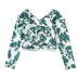 retro temperament floral classic Slim shirt NSAM55726