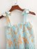wholesale floral elastic wrap breast slimming suspender dress NSAM55754