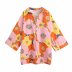 spring flower printed blouse top NSAM55761