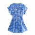 wholesale spring print fashion comfortable pure color dress  NSAM55783