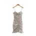wholesale spring linen print suspender dress NSAM55782