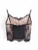 Black Lace Embroidered Blouse Camisole NSAM55788
