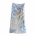spring patchwork printed sarong skirt  NSAM55791