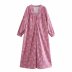 wholesale spring Peris printed long-sleeved dress NSAM55794