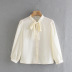 spring pearl buttons and bow-knot top NSAM55799