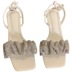 open-toed square toe rhinestone word belt high-heeled sandals   NSCA55929