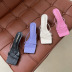 solid color simple square toe stiletto slippers NSCA55930