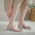 butterfly metal set toe beach flat flip-flop slippers  NSHU55960
