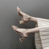 thick-heeled high-heeled fashion temperament sandals  NSHU55966