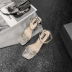 thick-heeled high-heeled fashion temperament sandals  NSHU55966