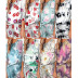 spring and summer new printed ice silk thin print short-sleeved shorts  NSYIS56083