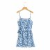 wholesale new style sling print halter lace-up waist dress NSAM56023