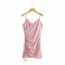 wholesale sexy sling V-neck low-cut tight-fitting cross-folded dress NSAM56048