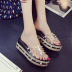spring new thick-soled wedge-heel slippers NSZSC56115
