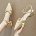 summer leather pointed heeled sandals NSZSC56123