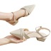 summer leather pointed heeled sandals NSZSC56123