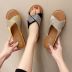 fashion interwoven slide sandals NSZSC56142