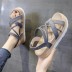 sandalias planas gruesas con tiras cruzadas de moda NSZSC56149