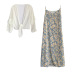 new daisy floral chiffon shirt two-piece set NSFYF56259