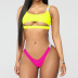 sexy sports style solid color split bikiniswimsuit  NSLUT56376