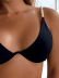 pure color pearl strap bikini swimsuit NSLUT56363