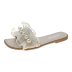 outer wear summer lotus leaf pearl fashion flat bottom flip flops NSZSC56300