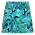 vortex print hit color high waist split short skirt NSNWQ56309